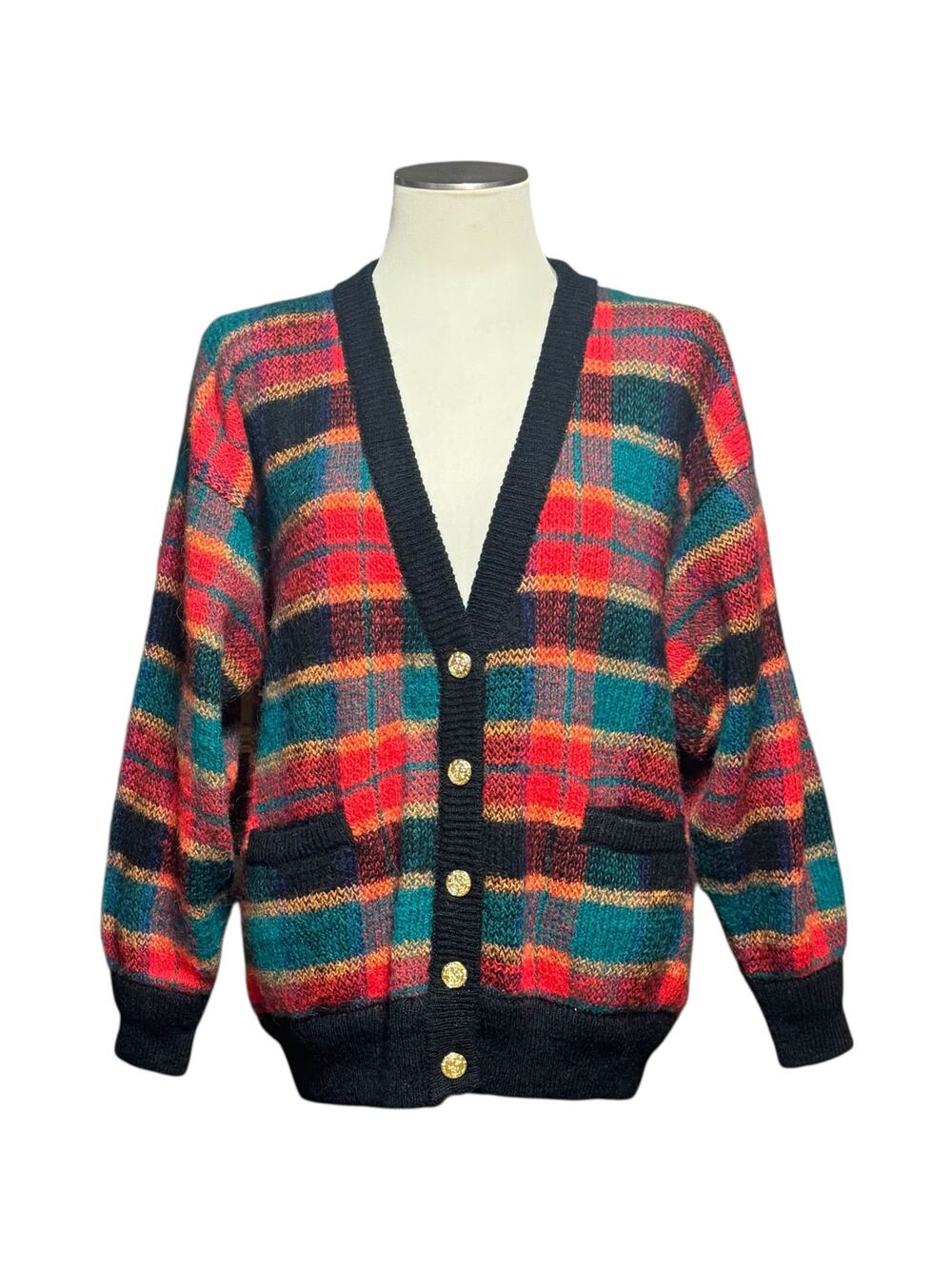 Colter Bay International Cardigan Black Blue Red Green Med